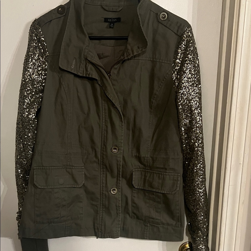 Quinn Women's Versatile Brown Jean Jacket blk Fri $15